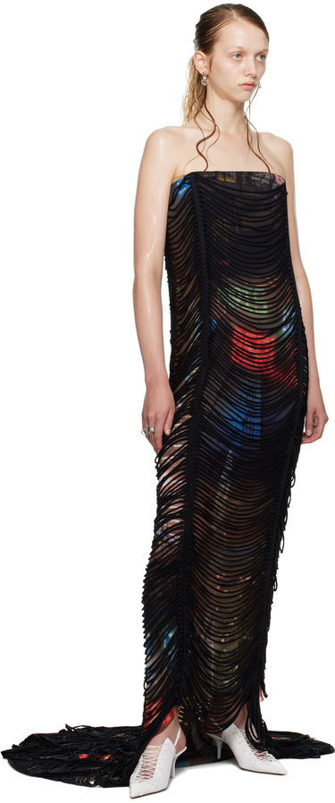 Šaty Jean Paul Gaultier Shayne Oliver Edition 'The Long Slashed City' Maxi Dress Čierna | 24/27-F-RO148-T551-60405030, 4
