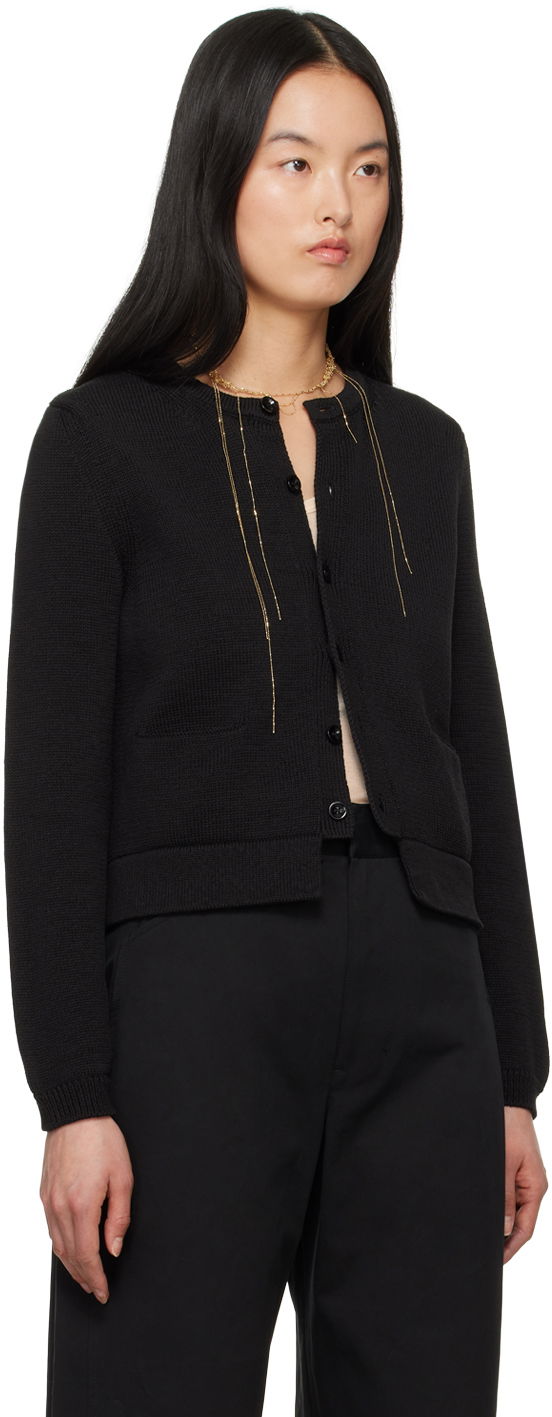 Sveter LEMAIRE LEMAIRE Cropped Knit Cardigan Čierna | TO1209 LK1022, 1