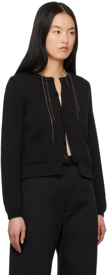 Sveter LEMAIRE LEMAIRE Cropped Knit Cardigan Čierna | TO1209 LK1022, 1