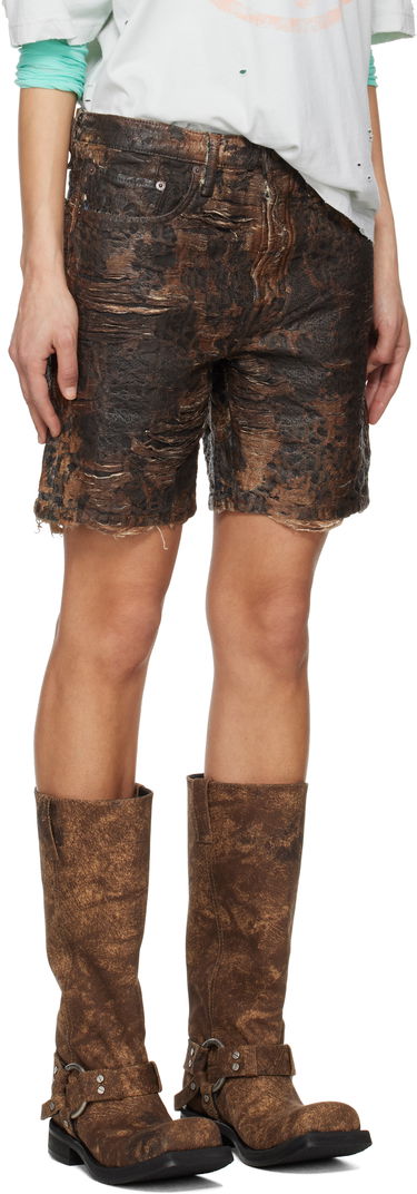 Šortky Acne Studios Acne Studios Monogram Loose-Fit Denim Shorts Hnedá | BE0176-, 1