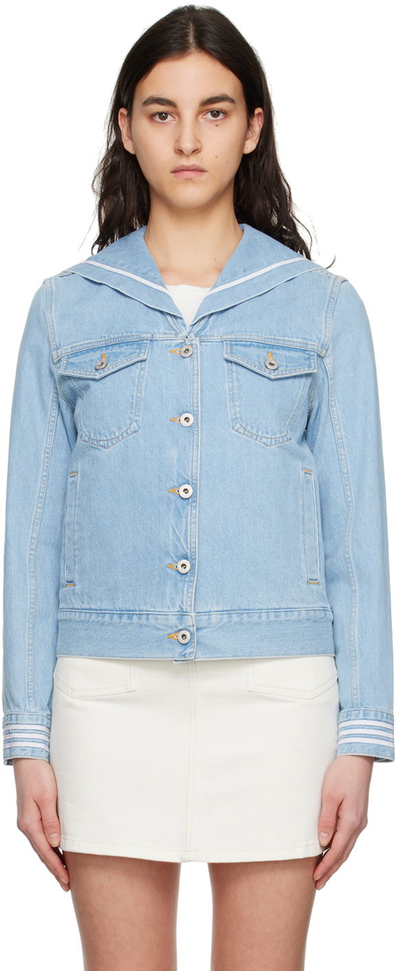 Bunda KENZO Paris Sailor Denim Jacket Modrá | FD52DV2386B4, 0