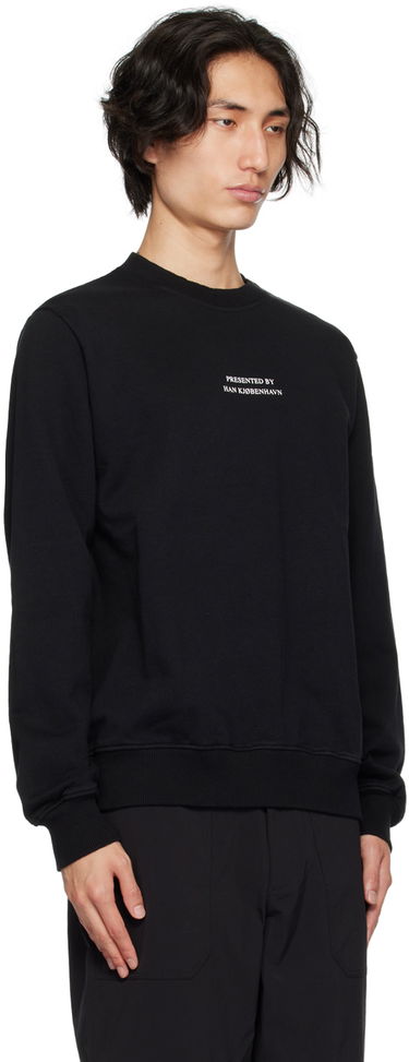 Mikina Han Kjøbenhavn Diamond Print Sweatshirt Čierna | M-132946, 1