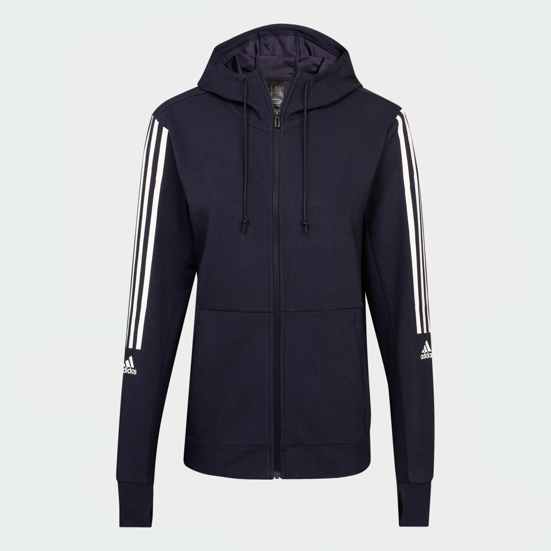 Mikina adidas Performance AEROREADY Made for Training Hoodie Navy | HN3864, 0