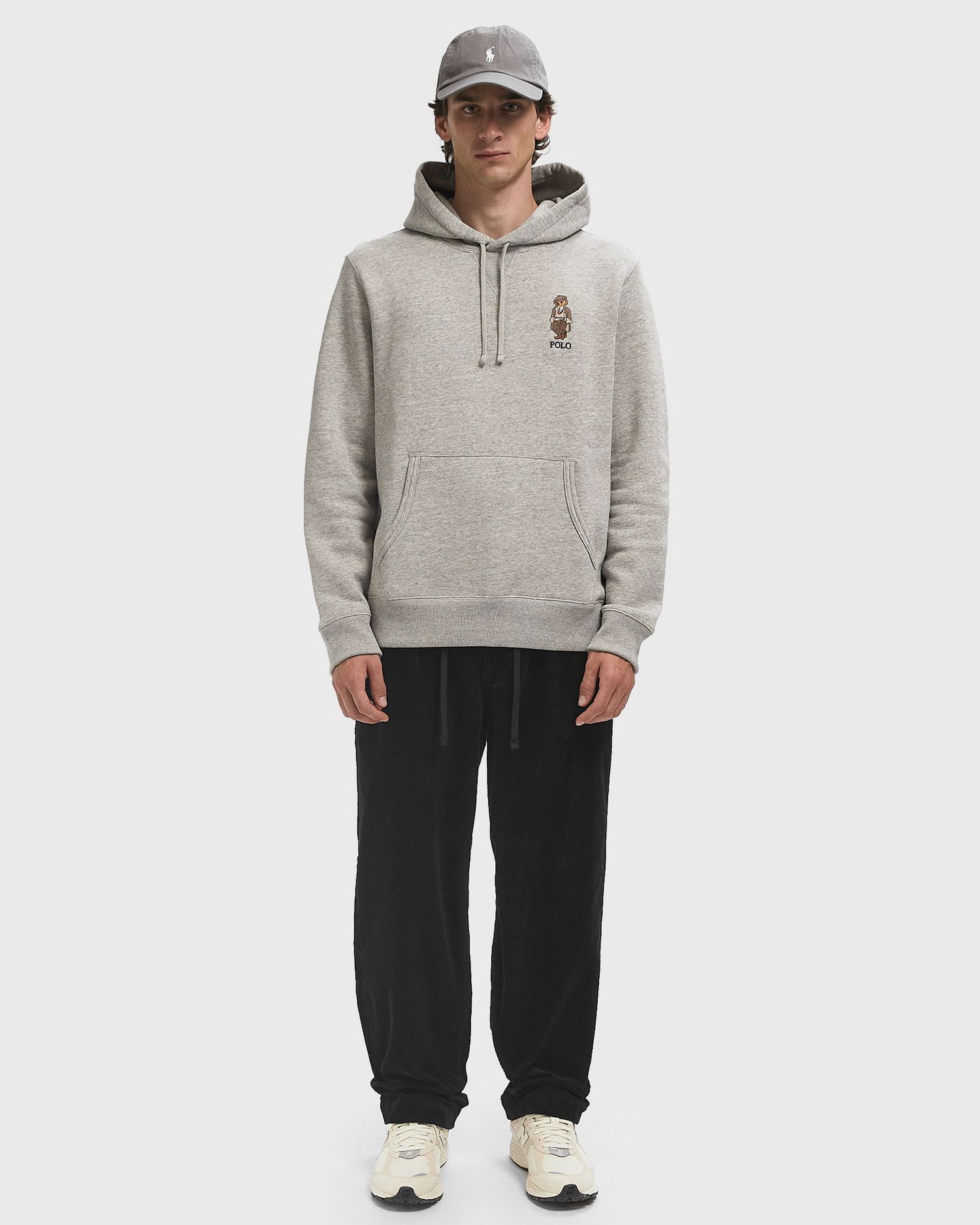 Nohavice Polo by Ralph Lauren Pleated Corduroy Pants Čierna | 710944489010, 1
