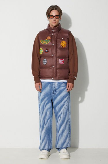 Mikina BILLIONAIRE BOYS CLUB MOUNTAINSCAPE CREWNECK Print Sweatshirt Hnedá | B23337, 1