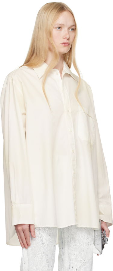Košeľa Maison Margiela MM6 Maison Margiela Cotton Poplin Long Sleeve Shirt Biela | S62DT0035 M35458, 1