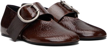 Tenisky a topánky Jil Sander Jil Sander Crackled Ballerina Flats Hnedá | J15WZ0031_P8297, 3