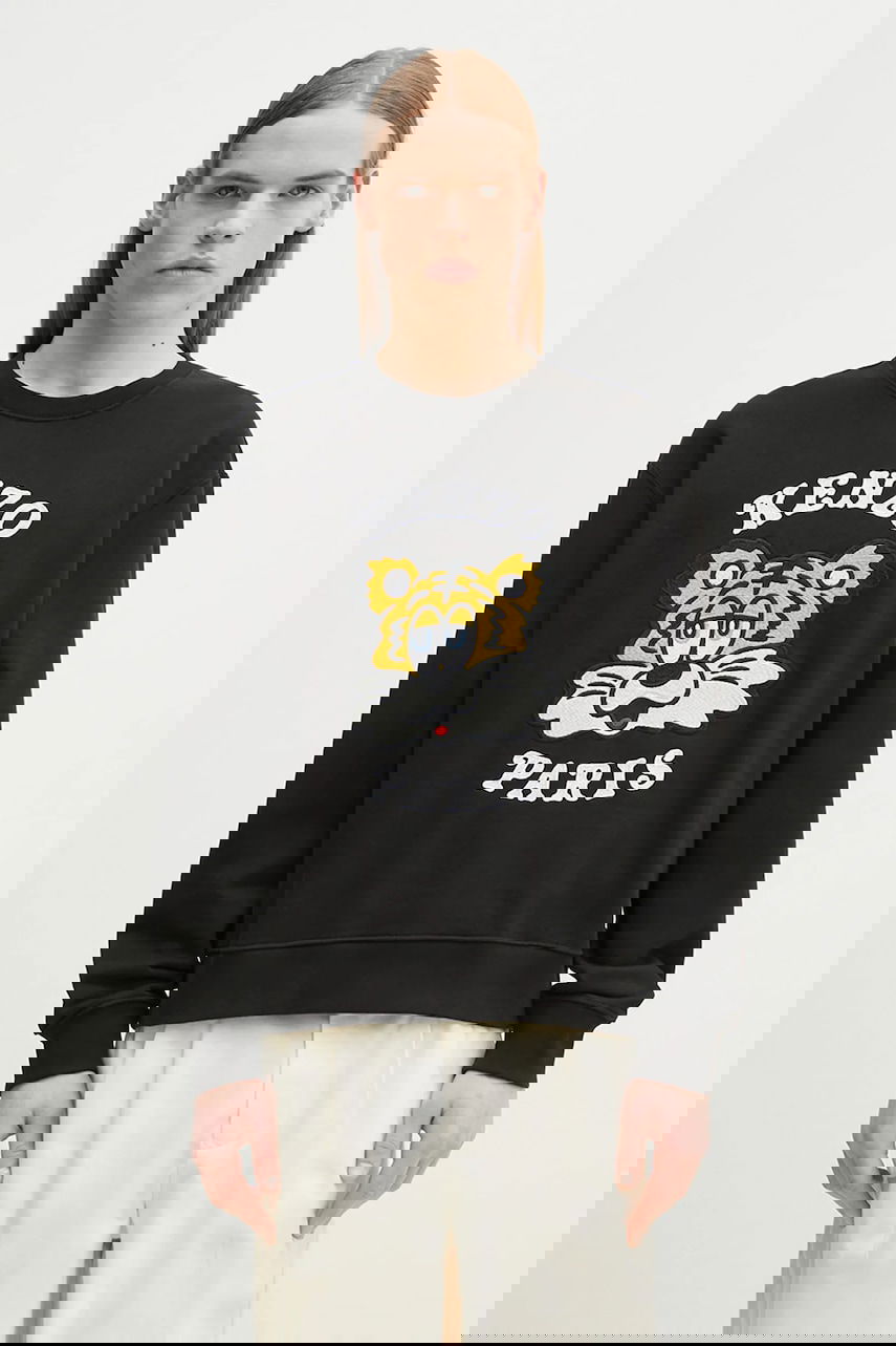 Mikina KENZO Kenzo x Verdy Tiger Head Appliqué Sweatshirt Čierna | FF58SW2394MF.99J, 0
