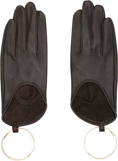 Rukavice sacai sacai Leather Bangle Gloves Hnedá | 25-08253, 0