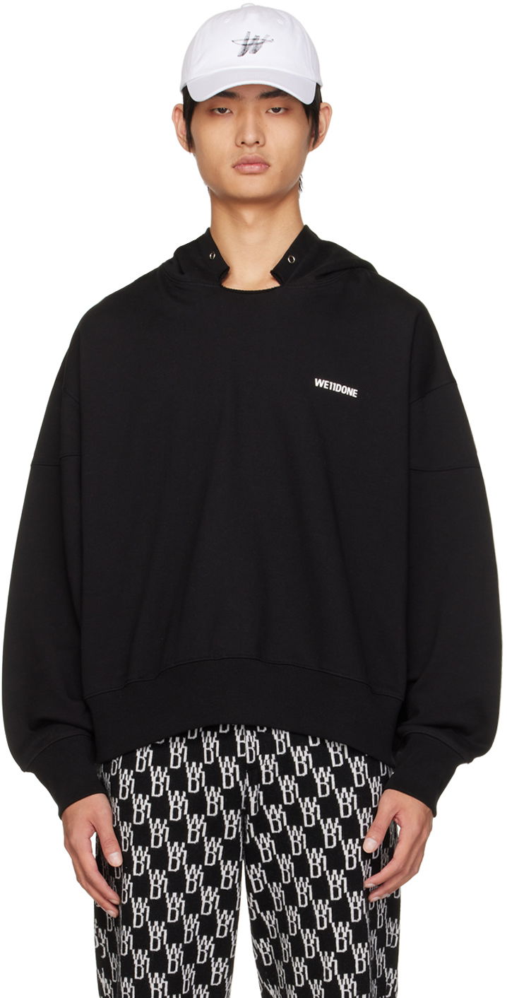 Mikina We11done We11done Signature Hoodie Čierna | WD-TH3-22-867-U-BK, 0