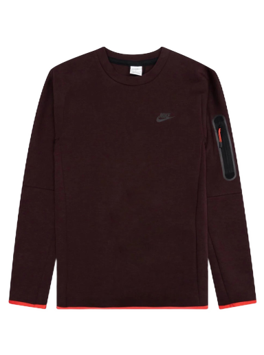 Mikina Nike Sportswear Tech Fleece Crew Vínová | CU4505-203