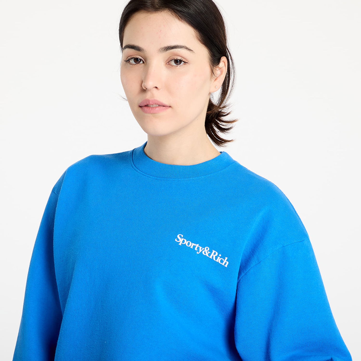 Sveter Sporty & Rich Sporty & Rich Health is Wealth Crewneck Sweatshirt Modrá | ST071622300BL67, 1