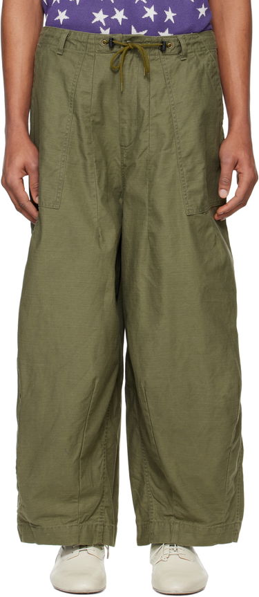 Cargo nohavice Needles NEEDLES H.D. Wide-Leg Trousers Zelené | QV153, 0
