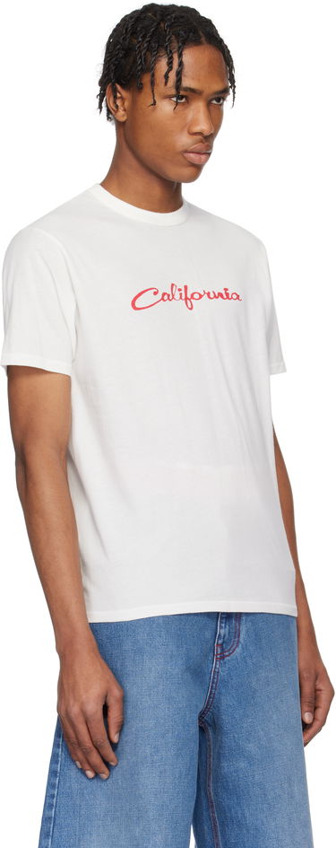 Tričko ERL ERL 'California' Signature T-Shirt Biela | ERL10T001, 1