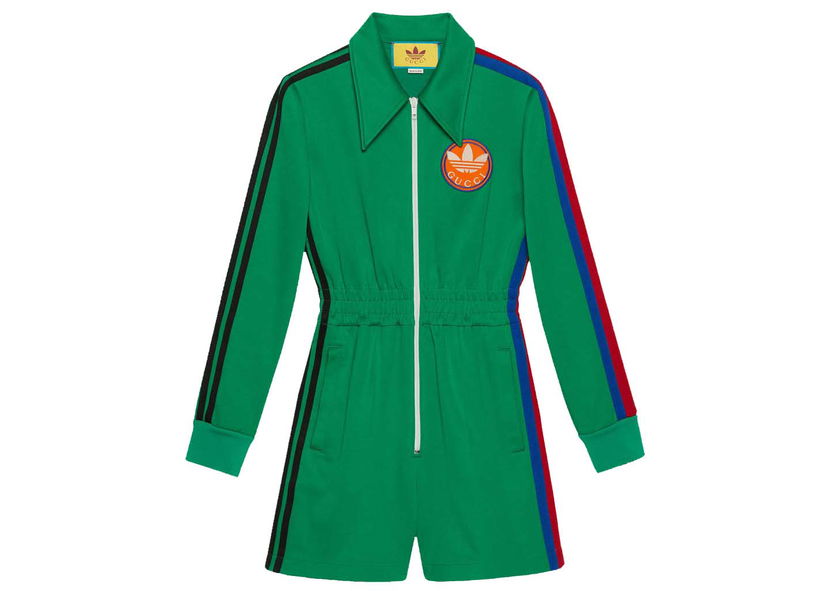 Overal Gucci adidas x Jumpsuit Green Zelené | 697274 XJEAZ 3778