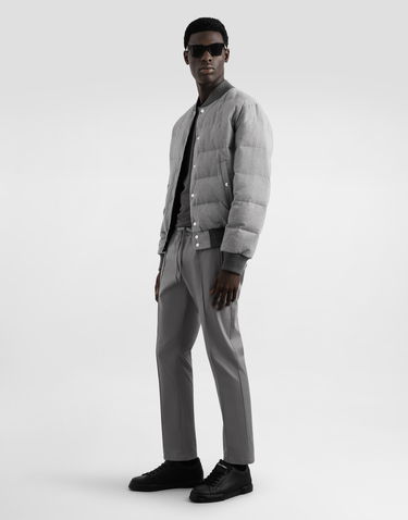 Nohavice Dolce & Gabbana Dolce & Gabbana Cotton Gabardine Jogging Trousers Šedá | GYACEZFUFNVN0493, 1