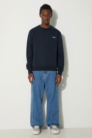 Mikina A.P.C. Crewneck Sweatshirt Modrá | COHBR.H27916.TIQ, 1