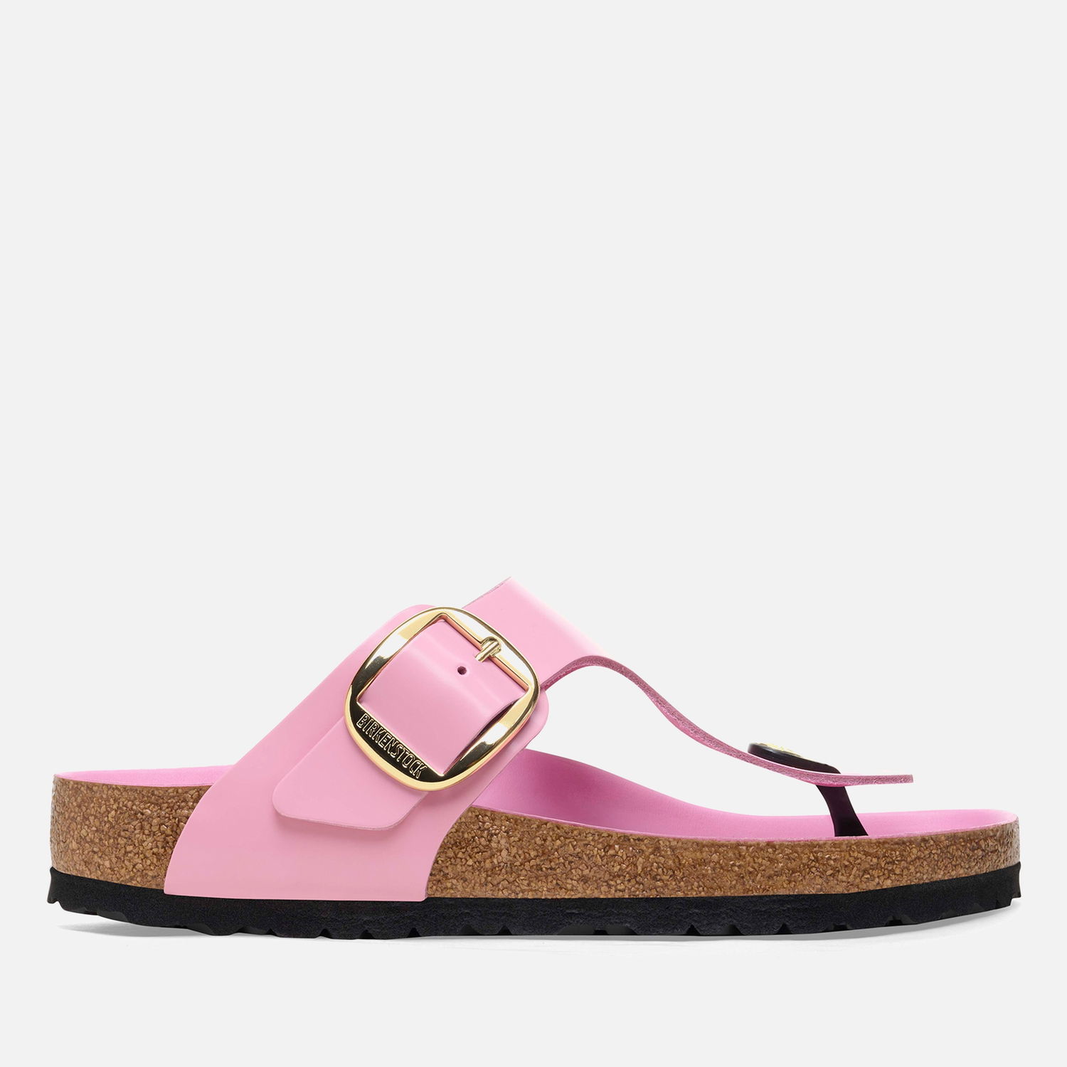 Tenisky a topánky Birkenstock Gizeh Big Buckle Slim Fit High Shine Toe Post Sandals - Fondant Pink - UK 8 Béžová | 1026493, 0