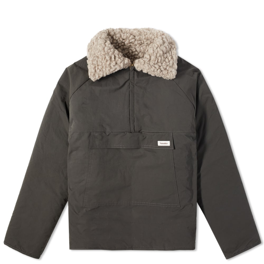 Bunda Nanushka Louka Chunky Sherpa Half Zip Zelené | NM22PFOW00969, 0