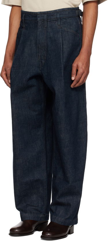 Džínsy LEMAIRE LEMAIRE Pleated Workwear Jeans Modrá | PA1201 LD068, 3