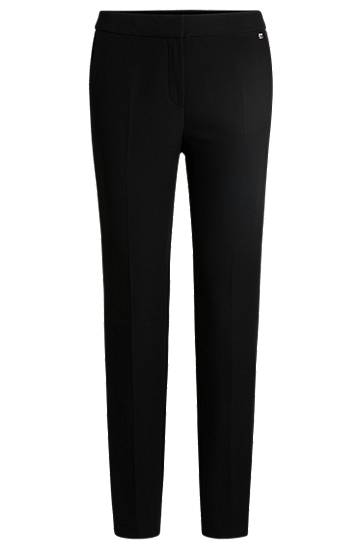 Nohavice BOSS Slim Fit Stretch Trousers with Logo Rivet Čierna | 50539991, 0