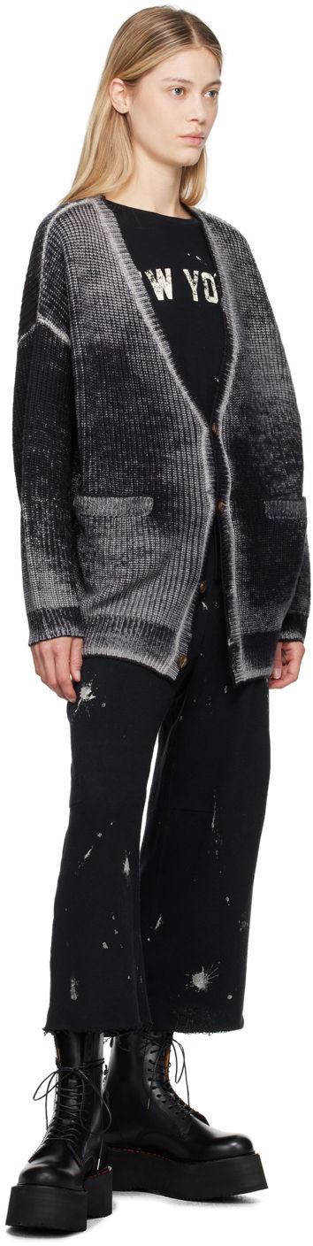Sveter R13 R13 Oversized Knit Cardigan Šedá | R13WY198 Y158B, 3