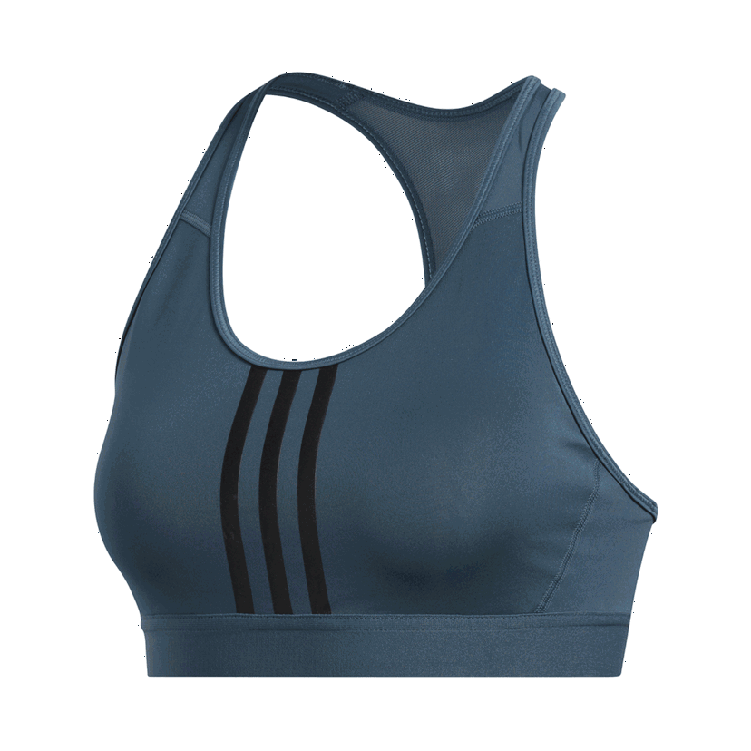 Podprsenka adidas Originals 3-Stripes Training Medium-Support Bra Modrá | GC8184