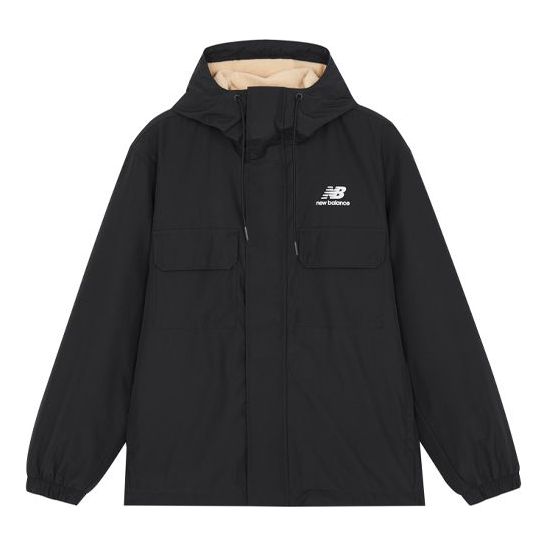 Parka New Balance Logo Sports Hooded Jacket Čierna | AMJ14337-BK