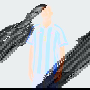 Dres adidas Performance Striped Soccer Jersey Modrá | KD2307, 0