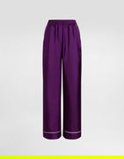 Dolce & Gabbana Silk Twill Vanity Pants