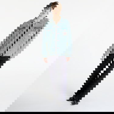 Bunda Pleasures Park Insulated Denim Jacket Modrá | P25F020-INDIGO, 4