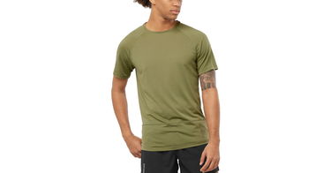 Tričko Salomon Cross Run Tee Zelené | lc2138700, 1