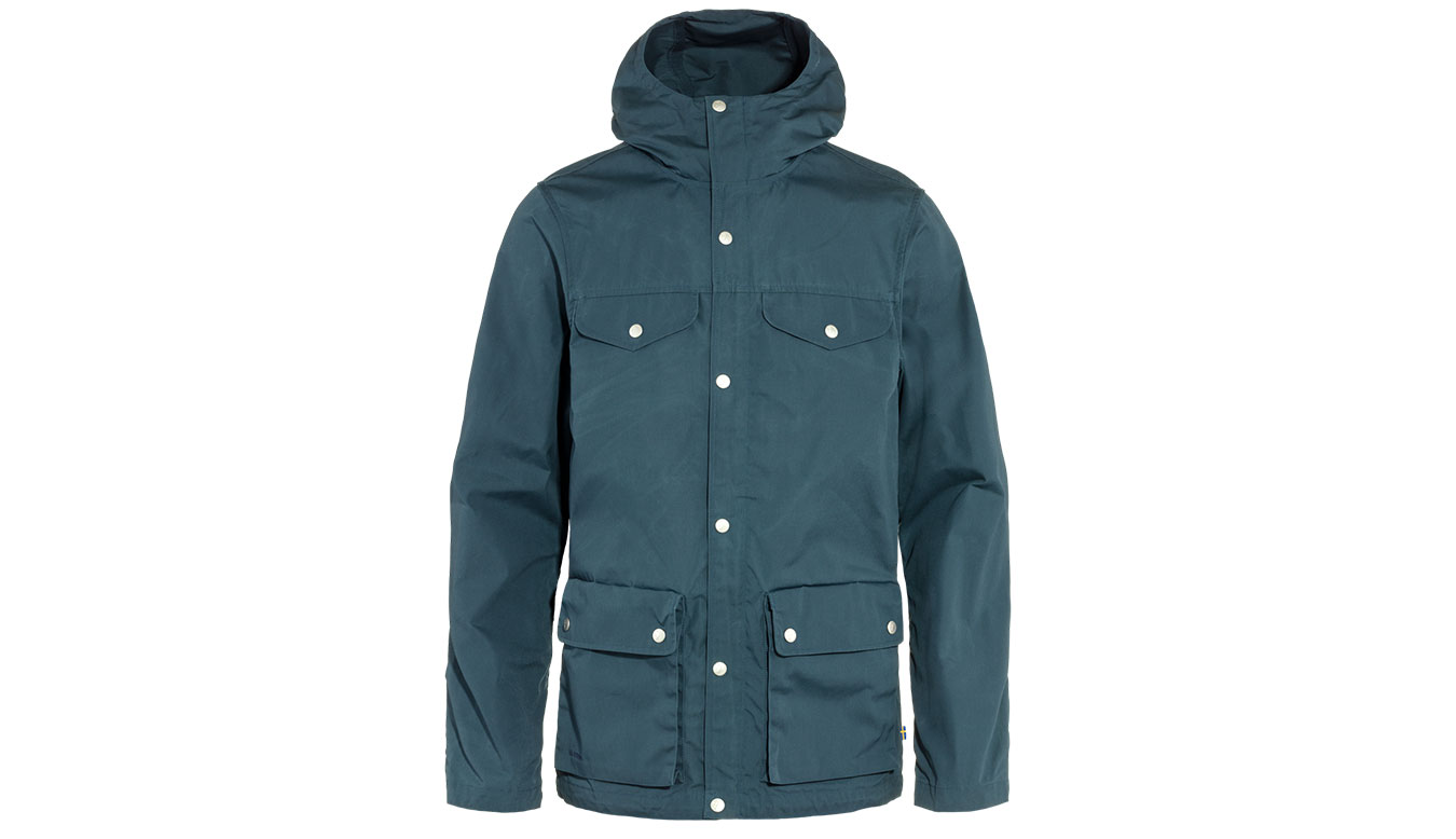 Parka FJÄLLRÄVEN Greenland Hooded Jacket with Pockets Tyrkysová | F87202-570, 1
