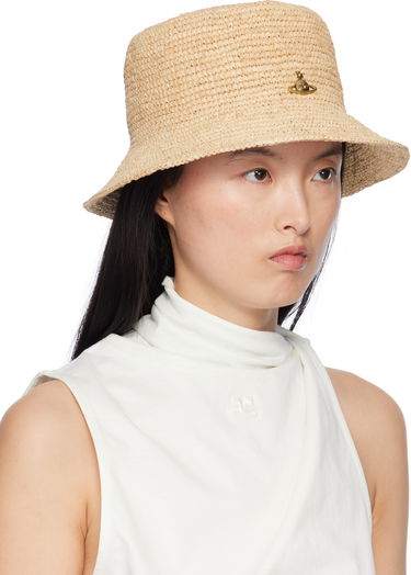 Klobúk Vivienne Westwood Vivienne Westwood Raffia Bucket Hat Béžová | 81020009-K005N-, 3