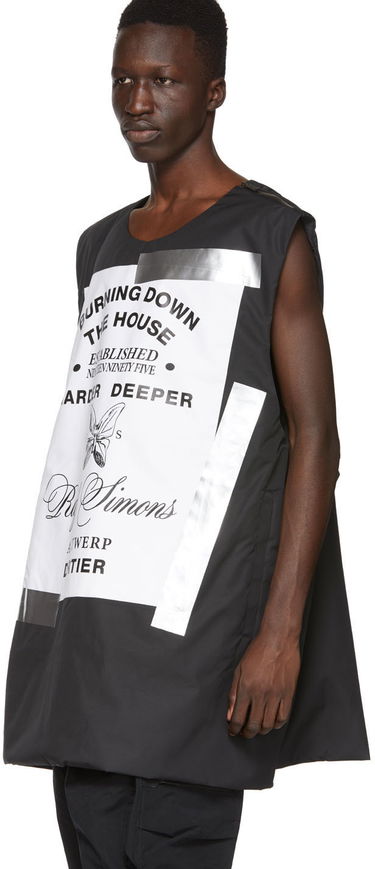 Vesta RAF SIMONS Raf Simons Templa Edition Oversized Wadded Vest Čierna | 192-201T, 3