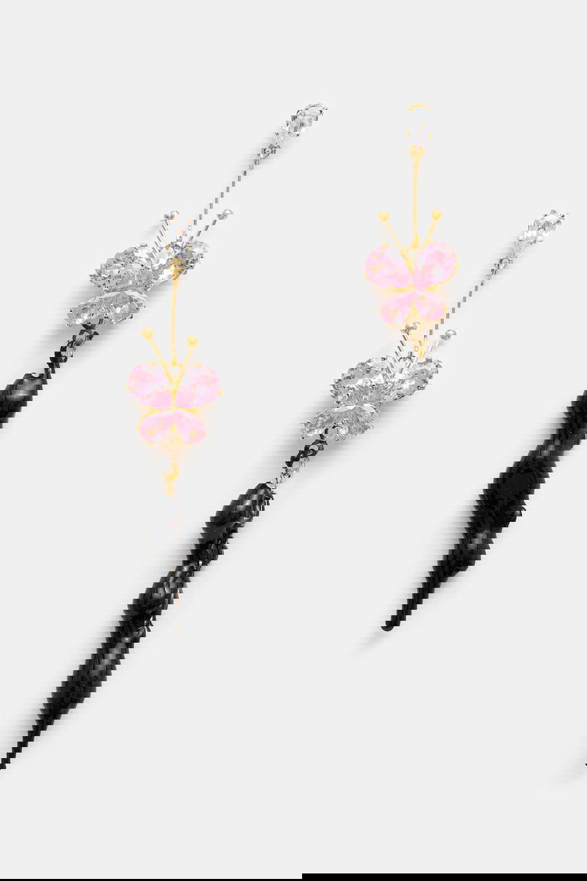 Náušnice Ottolinger Ottolinger Butterfly Drop Earrings Ružová | 125.902325.03, 0