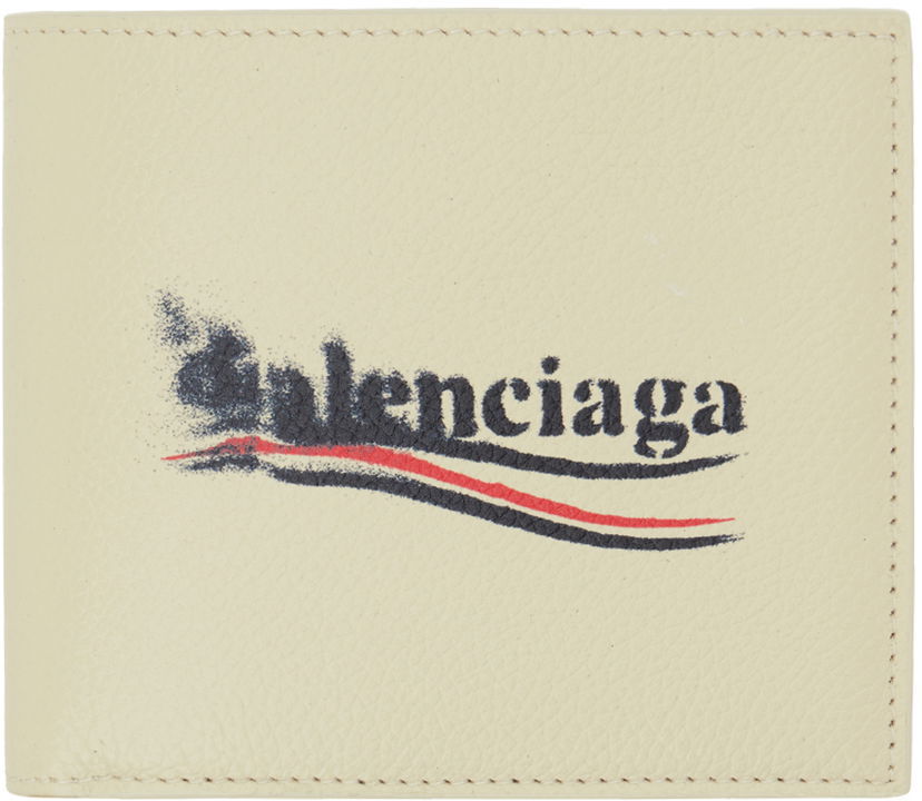 Peňaženka Balenciaga Off-White Cash Square Folded Wallet Béžová | 5945492AA3B9224