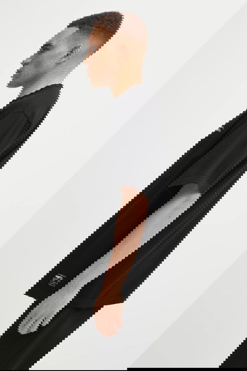 Tričko Neighborhood NEIGHBORHOOD HEATHER FABRIC Script Logo Pocket T-Shirt Čierna | 252UWNH.CSM10, 1