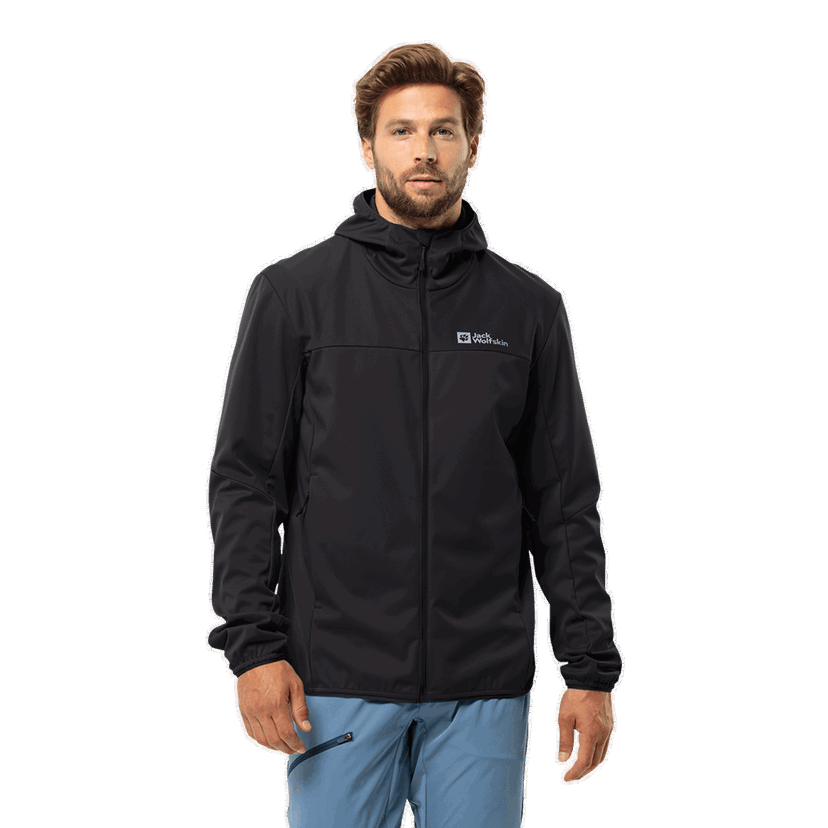 Bunda Jack Wolfskin Feldberg Hooded Jacket Čierna | 1306923-6000