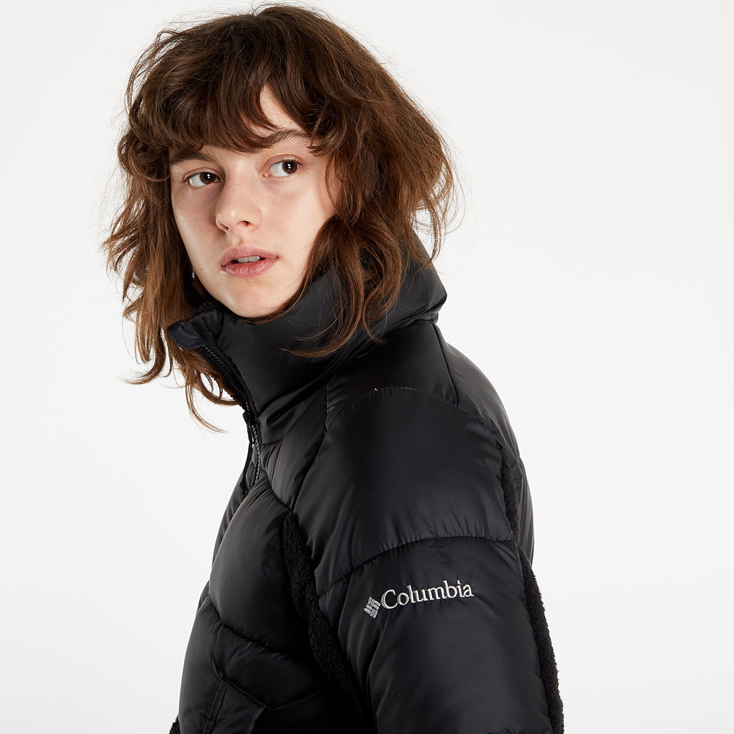 Prešívaná bunda Columbia Leadbetter Point™ Sherpa Hybrid Čierna | 1955243010, 1