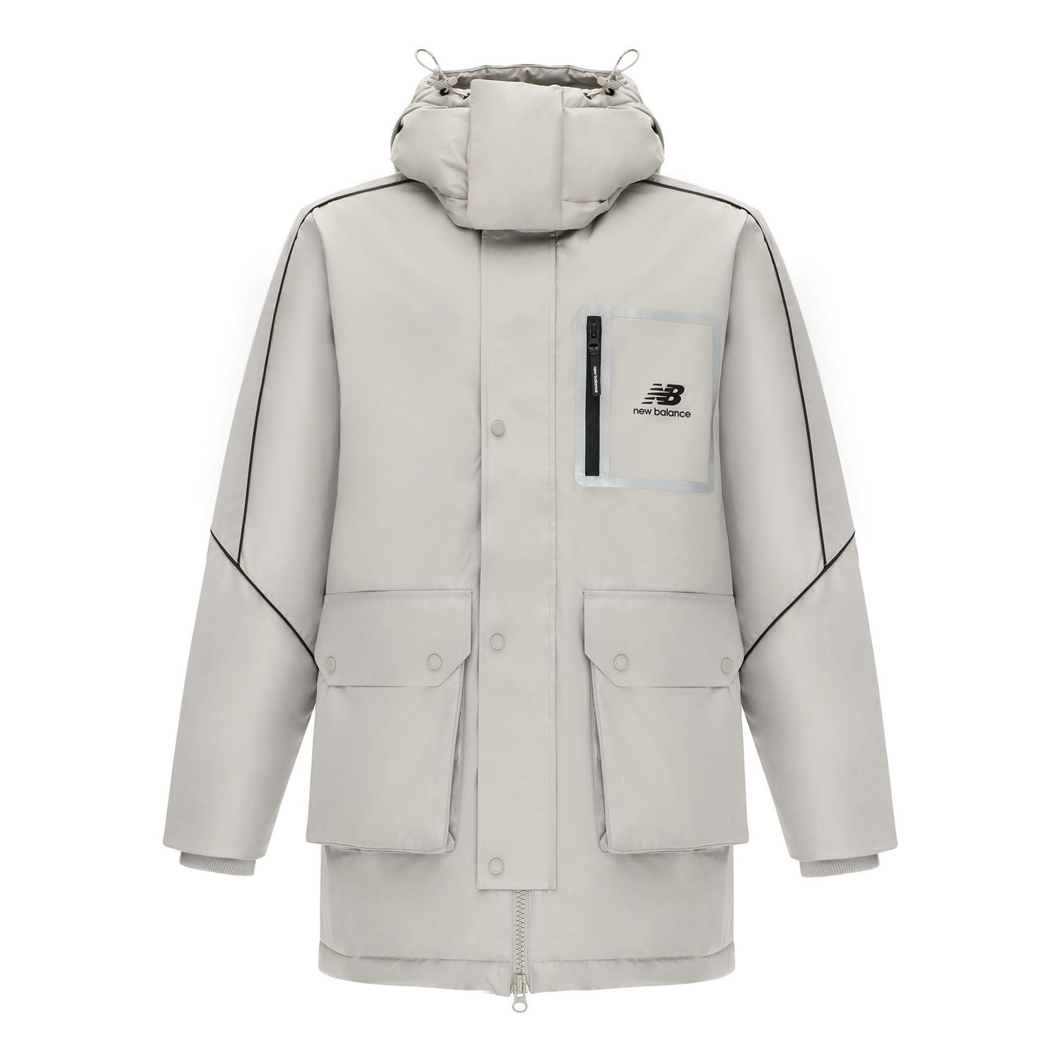 Parka New Balance Sportswear Hooded Jacket Šedá | AMJ14320-ARF, 0