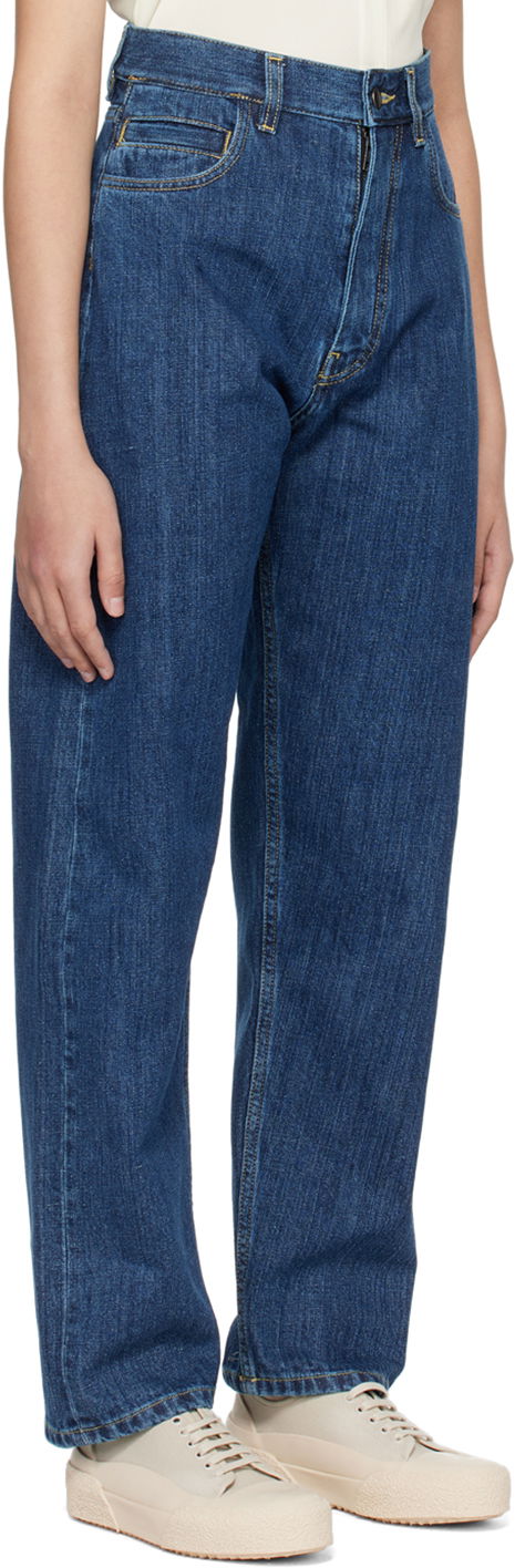Džínsy Studio Nicholson Studio Nicholson Tiago Jeans Modrá | SN - 1054, 1