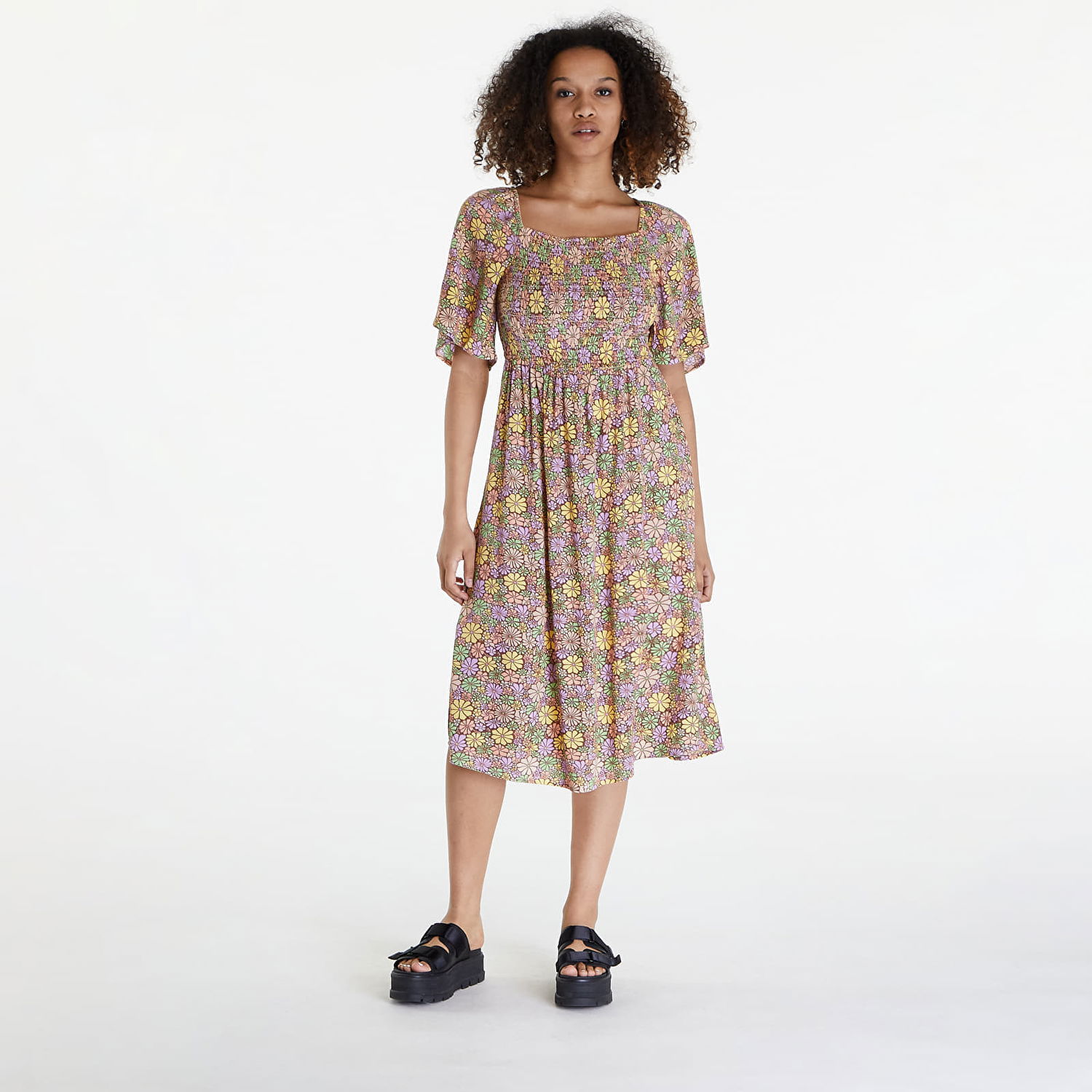 Šaty Roxy Dresses Tropical Sunshine Root Beer All About Sol Mini Béžová | ERJWD03774-CQR7, 0