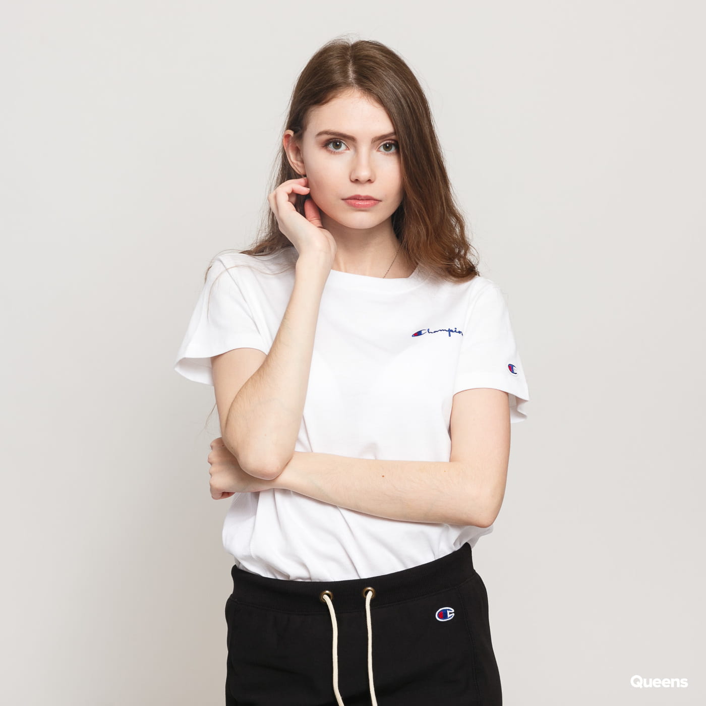 Tričko Champion RW Small Script Logo Biela | 112195  S21 WW001, 0