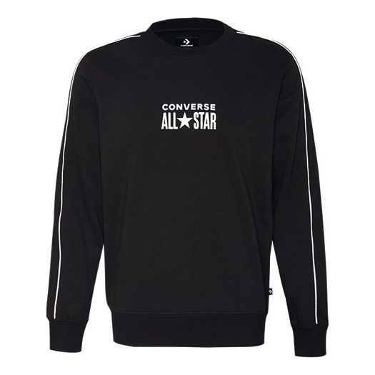 Sveter Converse All Star Track Crew Fleece Sweatshirt Čierna | 10018257-A01