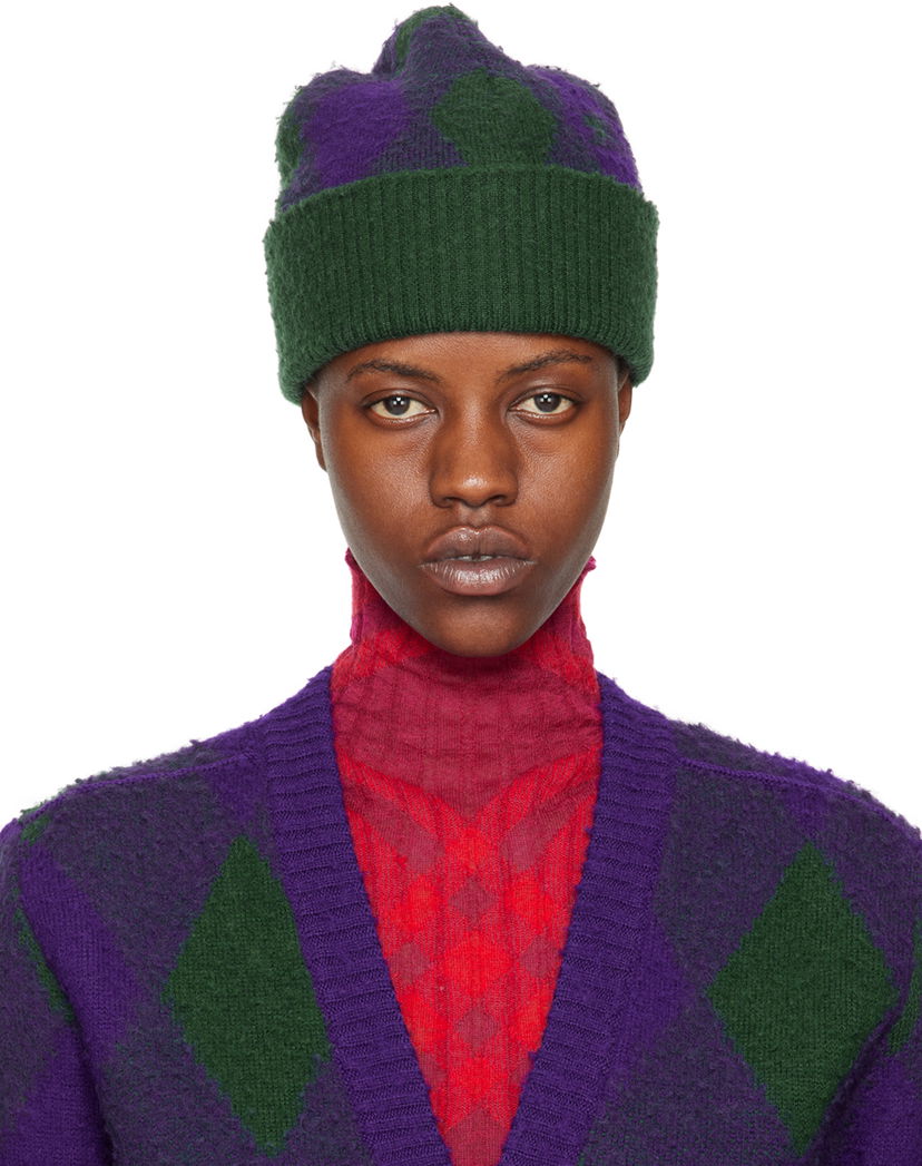 Kulicha Burberry Argyle Beanie Zelené | 8077626