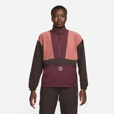 Vetrovka Nike Sportswear Revolution Sports Utility 1/2-Zip Jacket Vínová | FB2187-638, 0