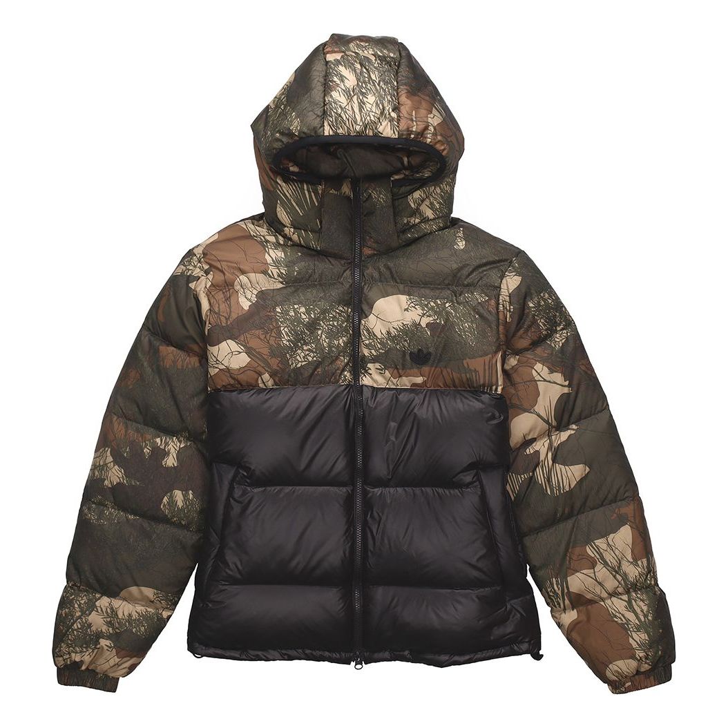 Prešívaná bunda adidas Originals Regen Camo Down Coat Zelené | GH1486, 0
