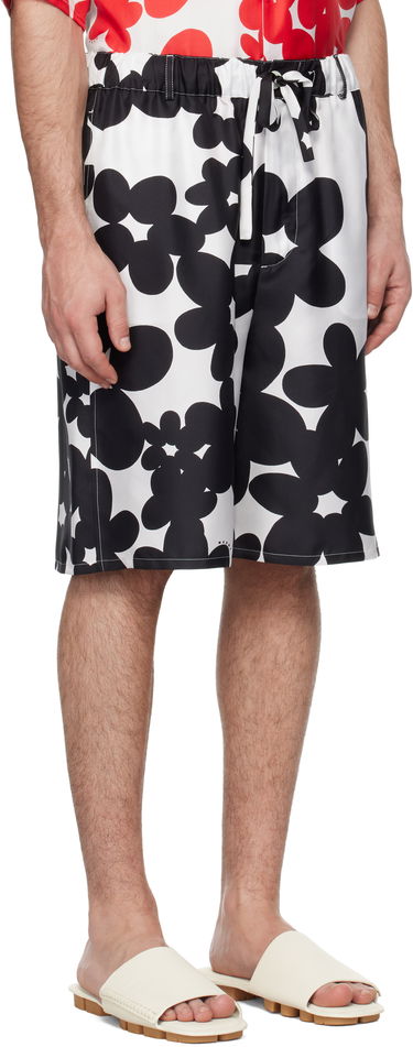 Šortky Marni Marni Dillies Print Silk Bermuda Shorts Biela | PUMU0291A1 UTSG26, 1