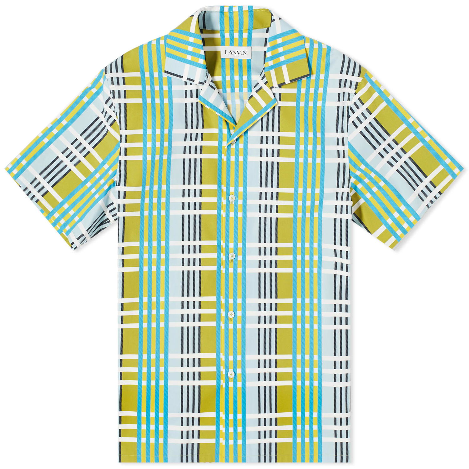 Košeľa LANVIN Check Vacation Shirt Zelené | RM-SI0019-5908-P24-210, 0